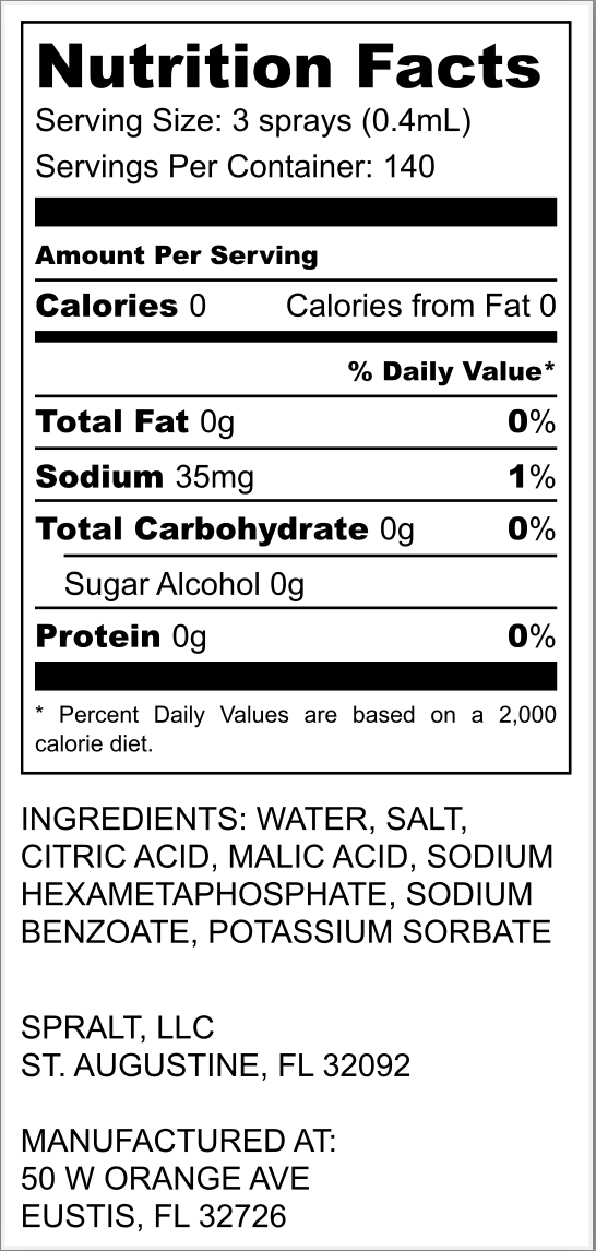 Table Spralt (Glass, 2 oz)